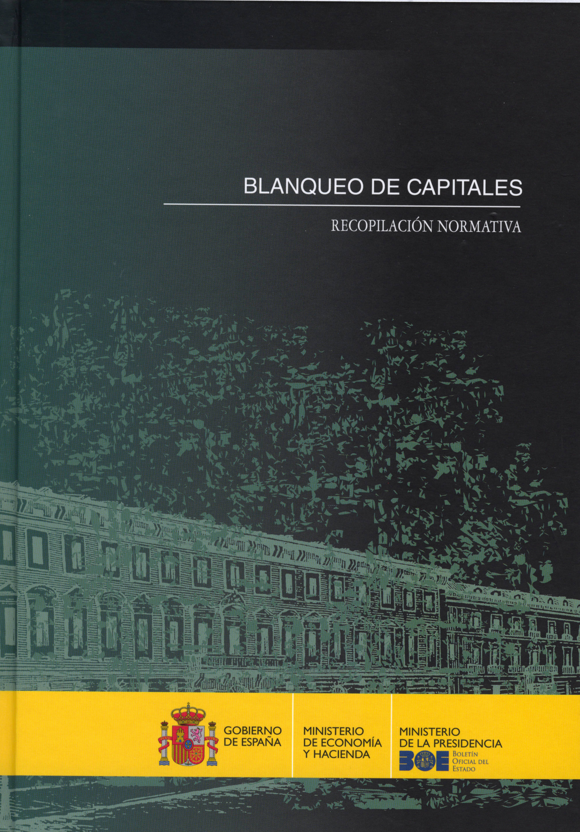 Portada del libro: BLANQUEO DE CAPITALES RECOPILACIÓN NORMATIVA